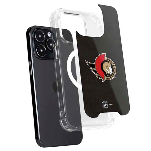 NHL Ottawa Senators Distressed iPhone 15 Pro MagSafe Case